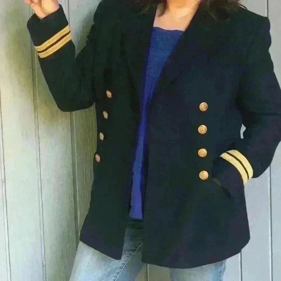 Ralph Lauren Vintage Military Blazer Size 8 - Picture 10 of 11